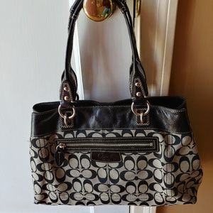 Black Signature Coach Purse